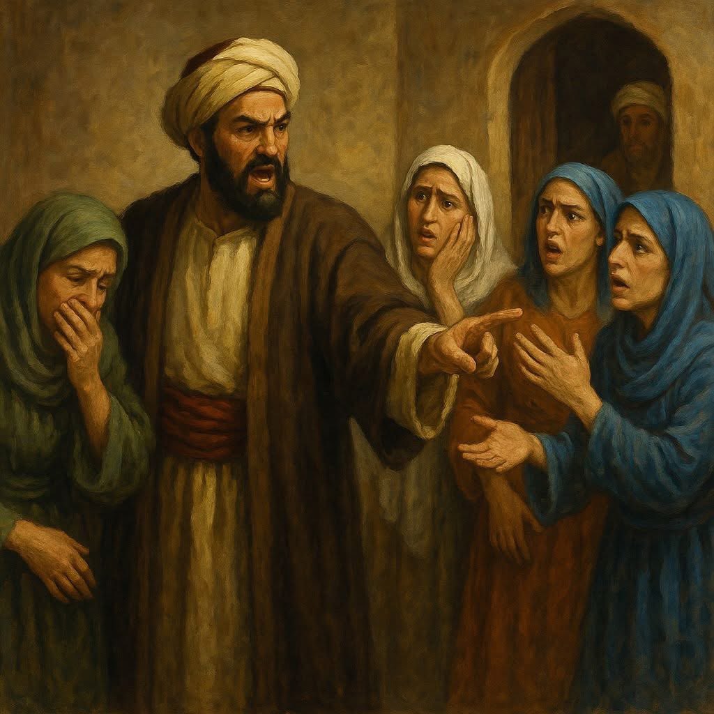 الرجل الذي طلّق خمس نسوة في ساعة واحدة !

قال الأصمعي :

قلت للخليفة هارون الرشيد يوما : 

بلغني يا أمير المؤمنين أن رجلا من العرب طلّق خمس نسوة، في ساعه واحدة !

قال الرشيد : 
إنما يجوز مُلْكُ رجل على أربع نسوة ، فكيف طلّق خمسا ؟