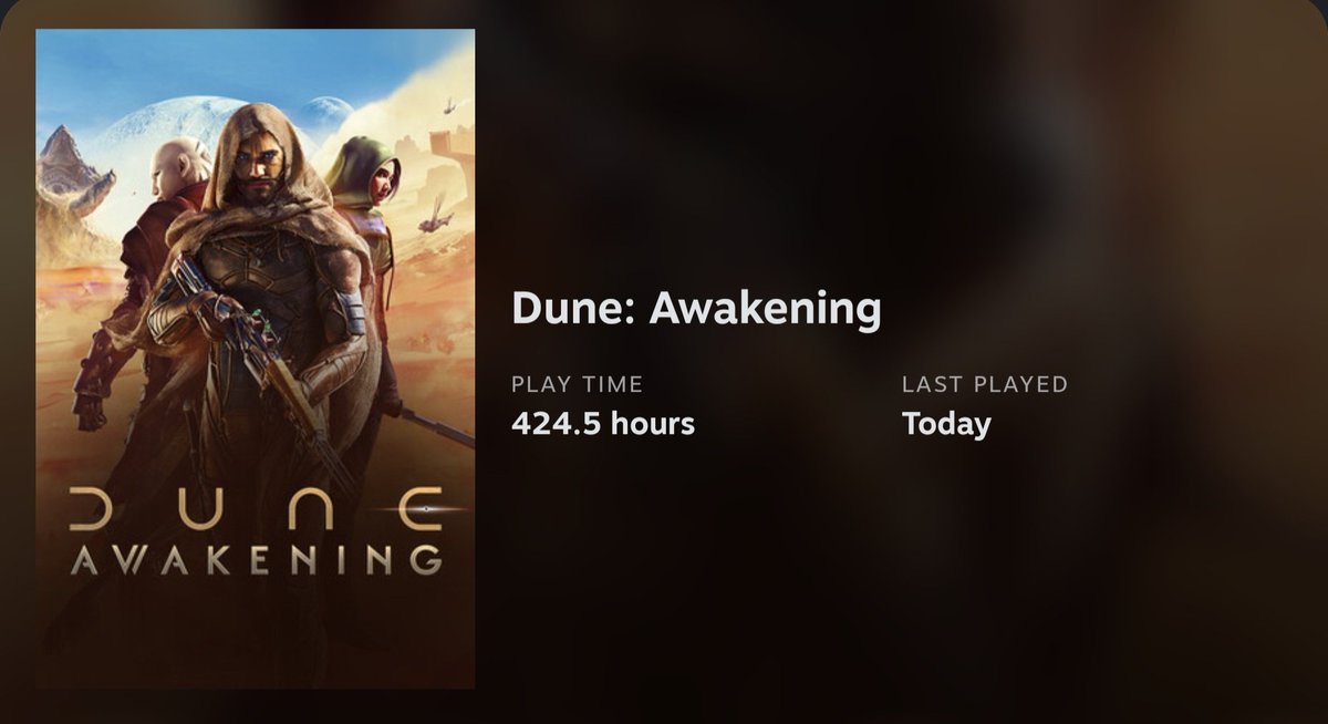 DarthIxion's tweet image. So @DuneAwakening has been out for a month now, how has your adventure been? I still have yet to be eaten nor have I sacrificed myself to Shai-Hulud at the ring mouth yet but when I do give him my water i shall stream it 🤘