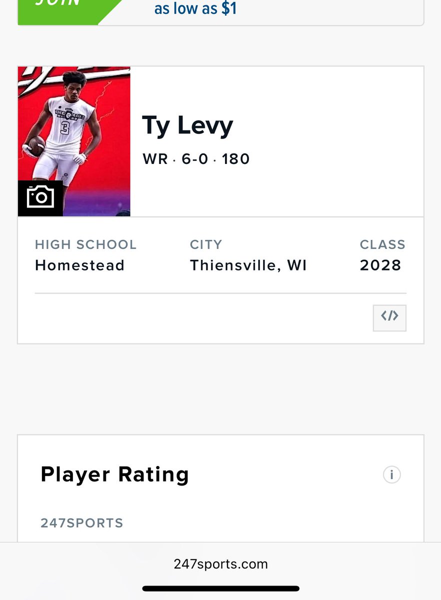 I'm excited to announce I have an official profile on <a href="/247Sports/">247Sports</a>. Lets continue work and let the chips align. #graceofGod

247sports.com/player/ty-levy…

<a href="/MJ_NFLDraft/">Mark Johnson</a>