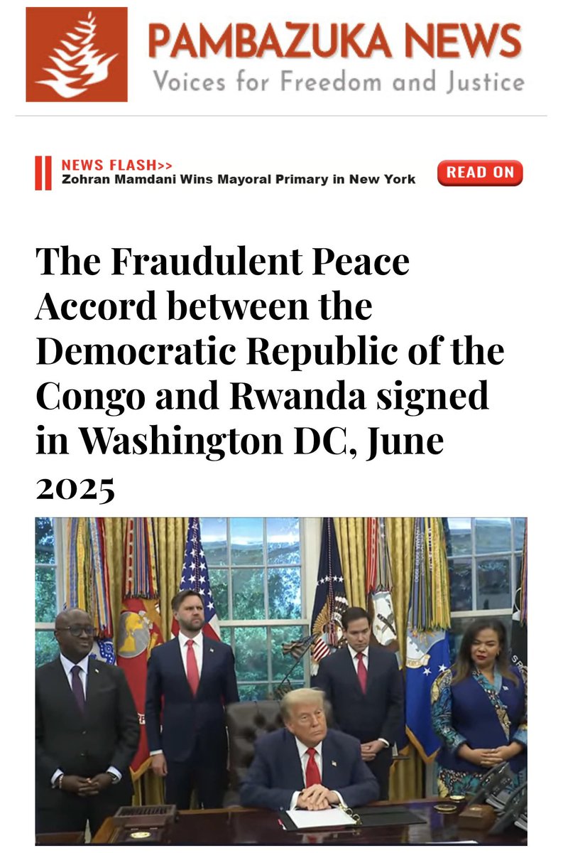 PanAfricanOrg's tweet image. Did you know that Erik Prince, of Blackwater, played a role in the so-called DRC-Rwanda “peace negotiations”? 

Did you know that the so-called DRC–Rwanda “peace agreement” makes no mention of words like “justice”, “plunder,” “massacres” or “war crimes”? 

Read on PAMBAZUKA!