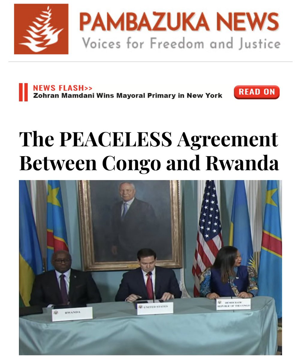 PanAfricanOrg's tweet image. Did you know that Erik Prince, of Blackwater, played a role in the so-called DRC-Rwanda “peace negotiations”? 

Did you know that the so-called DRC–Rwanda “peace agreement” makes no mention of words like “justice”, “plunder,” “massacres” or “war crimes”? 

Read on PAMBAZUKA!