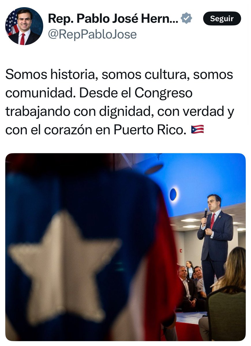 Traducción: Somos inconsecuentes, somos colonialistas, somos iguales al PNP. Desde el Congreso ganando indulgencia con escapulario ajeno y con el corazón en los inversionistas políticos y la contrarología bipartidista.