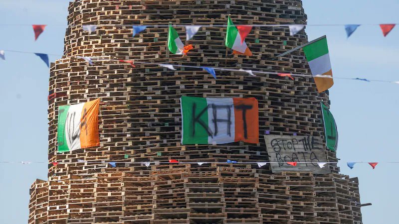 Remember when Britain had a week of coordinated outrage when a punk band said death to the genocidal Israeli army? In the North of Ireland, a part of my country Britain still sadly has jurisdiction over, this year like every year, British loyalists call for KAT, i.e., all Irish