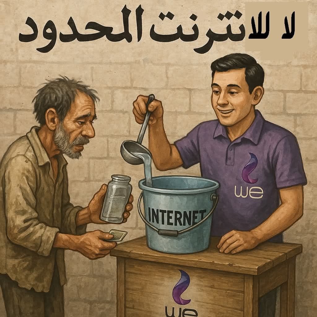 كفاية تحكم وسيطرة.. ادو الناس حرية رقمية حقيقية
#الغاء_النت_المحدود_في_مصر