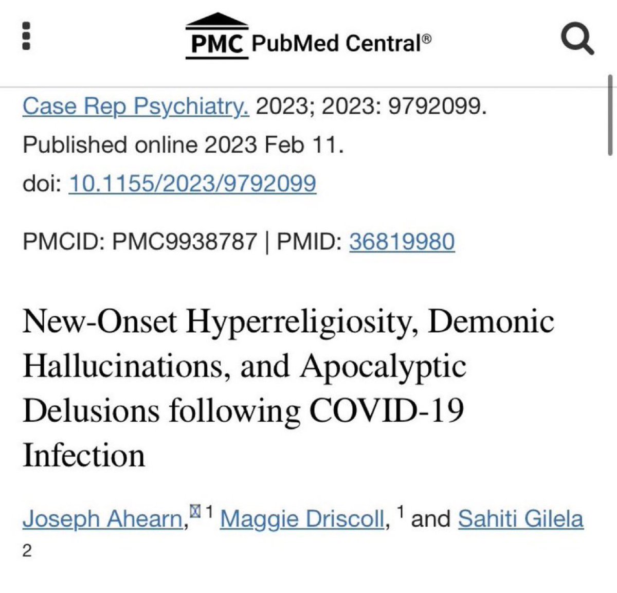<a href="/umairh/">❤️ Umair</a> And society was conned into “coexisting” with the novel pandemic pathogen that causes psychosis &amp; hyperreligiosity (while also accelerating biological aging.) 

We all know what happened after the 1918 pandemic. This one is still going strong. pmc.ncbi.nlm.nih.gov/articles/PMC99…