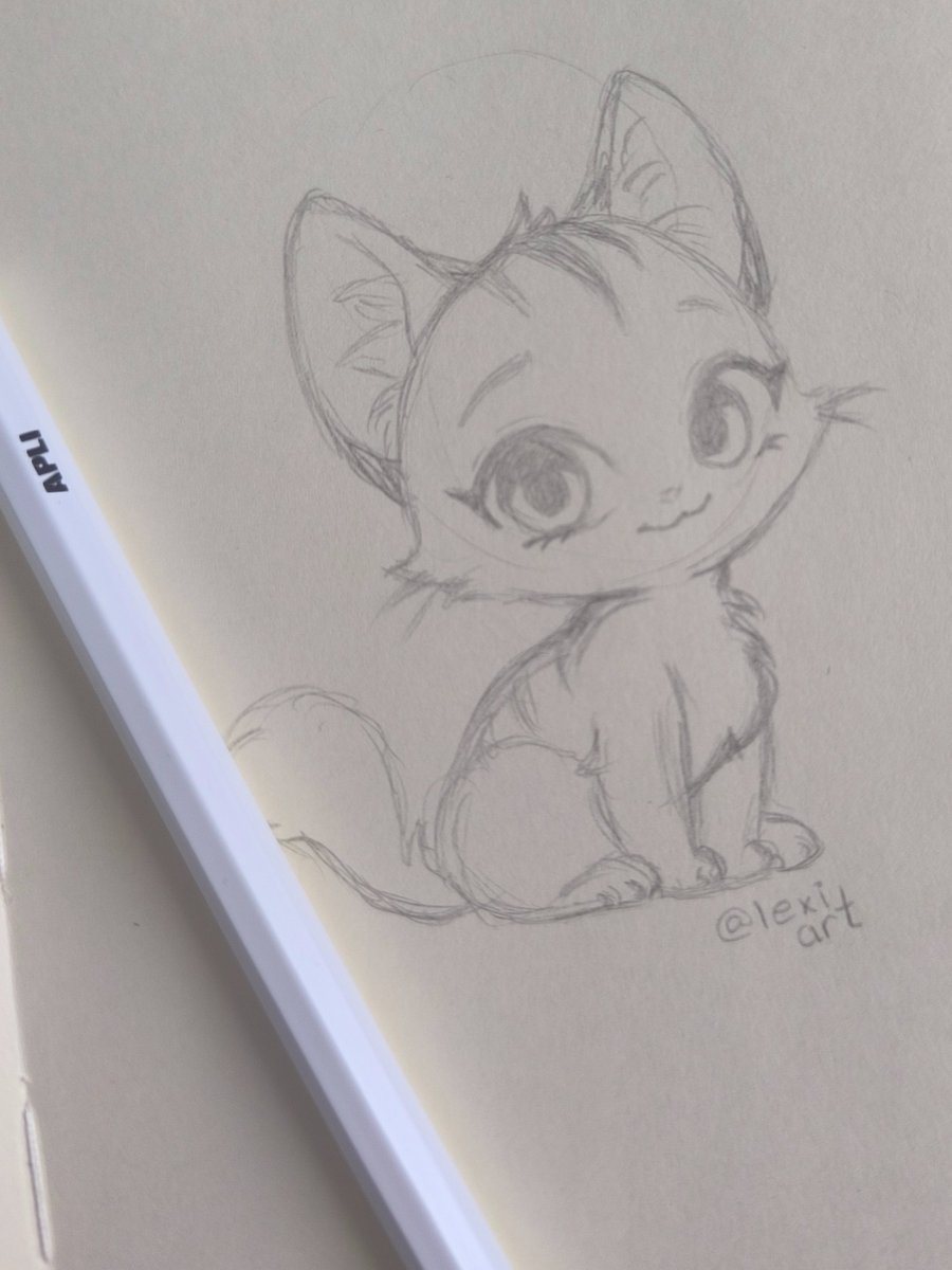 lexiaink's tweet photo. ✨ ¡Dibujito rápido de hoy! 💖
Lo hice usando un lápiz infinito ♾️✍️
¿Os gusta? El diseño no es mío lo copié de pinterest no lo he podido resistir 🎨😺

💬 ¡Déjame un 💕 si también amas los gatitos!

#dibujo #artedibujadoamano #gatitotierno #lapizinfinito #sketchbook #artbook https://t.co/J5Q1s2pfZE