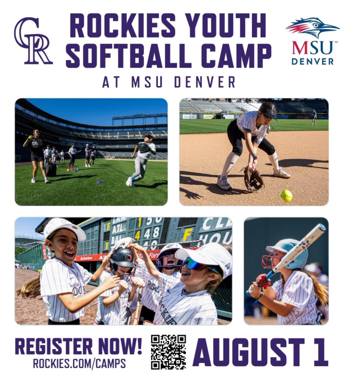 Youth Softballers join us and the <a href="/Rockies/">Colorado Rockies</a> on August 1st!