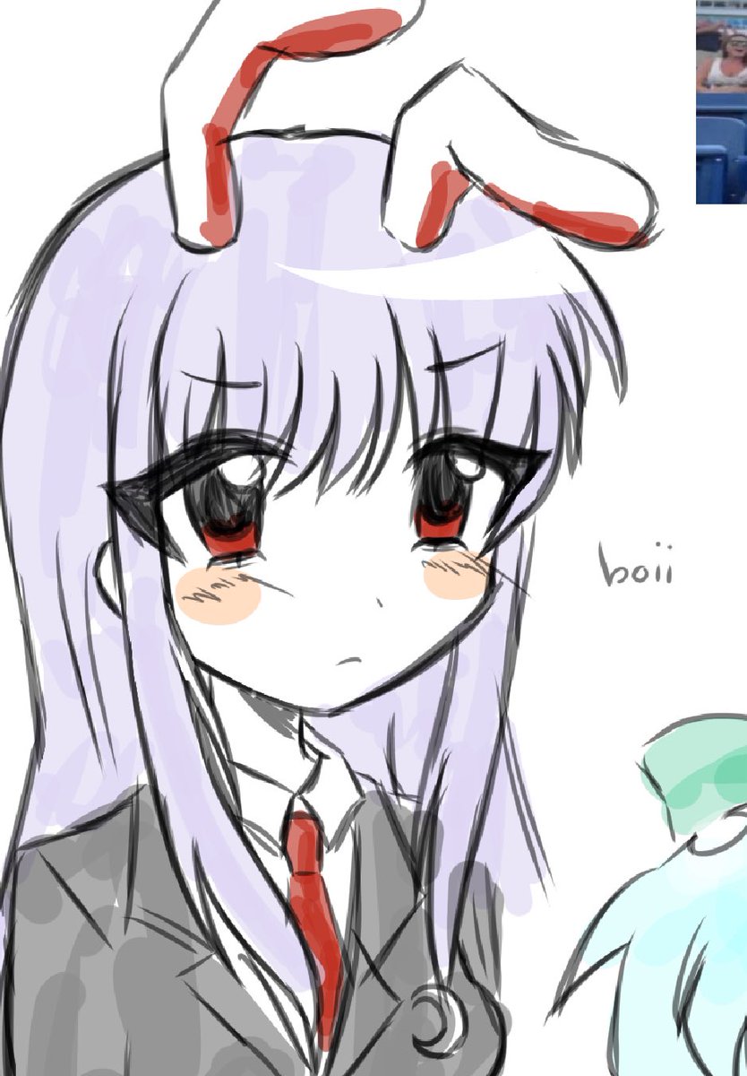 fishfettii's tweet image. i drew reisen ok 🥹🥹🥹 #touhou buhm bumbum