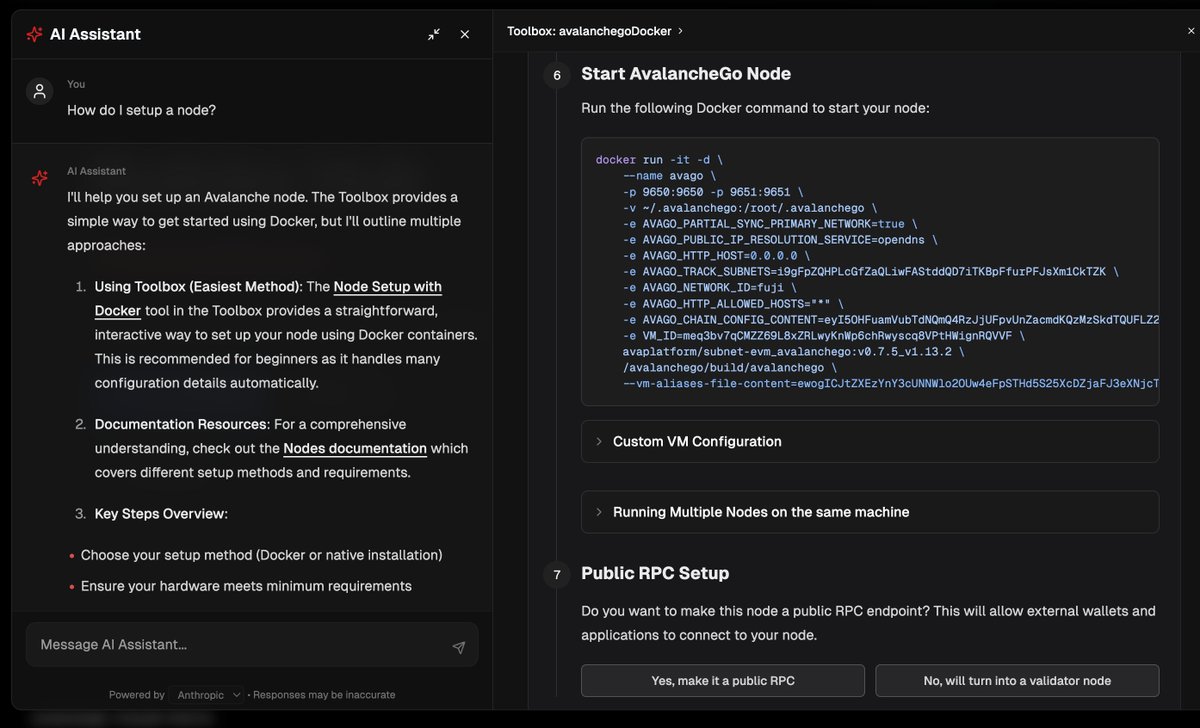 how do I setup an Avalanche node?