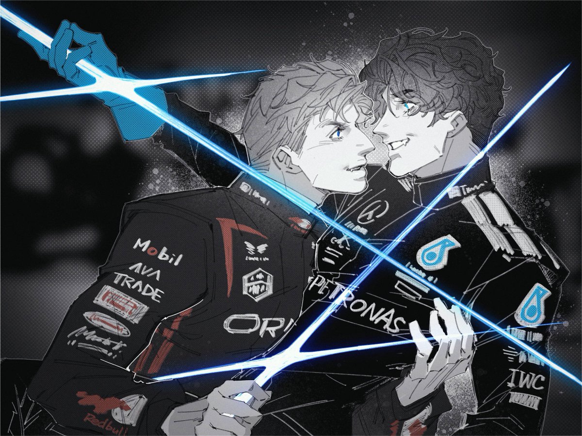 Pereg1ne's tweet image. fight so dirty but your love so sweet
#russtappen
#f1twt #f1art #Formula1 #GeorgeRussell #MaxVerstappen