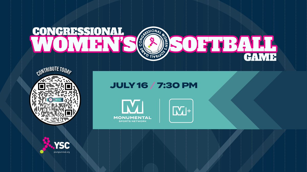 Monumental Sports Network (@monsportsnet) on Twitter photo MNMT is excited to broadcast the 17th Annual <a href="/CWSoftballGame/">CWSoftballGame</a> on Wednesday, July 16th 🥎
The bipartisan event, benefiting the Young Survival Coalition (YSC), will take place at 7:30 pm at <a href="/AudiField/">Audi Field</a> & will include <a href="/JoeBpXp/">Joe Beninati</a> & <a href="/ChrisCillizza/">Chris Cillizza</a> on LIVE coverage 📺
#TheGamesOn MNMT is excited to broadcast the 17th Annual <a href="/CWSoftballGame/">CWSoftballGame</a> on Wednesday, July 16th 🥎
The bipartisan event, benefiting the Young Survival Coalition (YSC), will take place at 7:30 pm at <a href="/AudiField/">Audi Field</a> & will include <a href="/JoeBpXp/">Joe Beninati</a> & <a href="/ChrisCillizza/">Chris Cillizza</a> on LIVE coverage 📺
#TheGamesOn