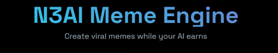 n3AIcoin's tweet photo. 🧠💥 MEME ENGINE DROPPING SOON

We’re building the ultimate Meme Generator to fuel the $N3AI movement.

No design skills? No problem.
Just type. Meme appears. Virality unlocked.
👉 Launching soon on https://t.co/GIQCsXA8lh

#N3AI #MemeCoin #Solana #CryptoMemes https://t.co/UgYJcW00v2
