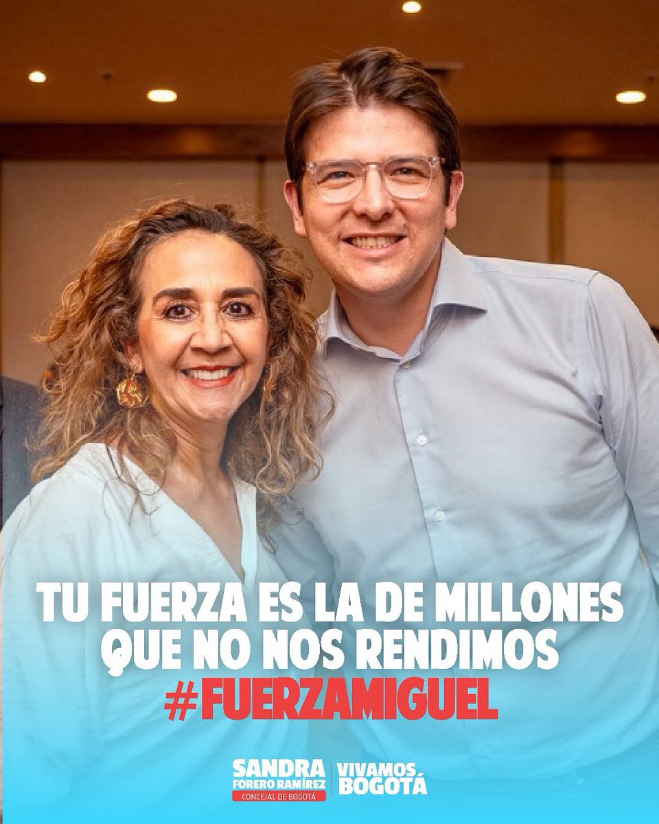 Sandra_ForeroR's tweet image. Tu lucha es la esperanza de un país que no se rinde. 💪🇨🇴 #FuerzaMiguel
