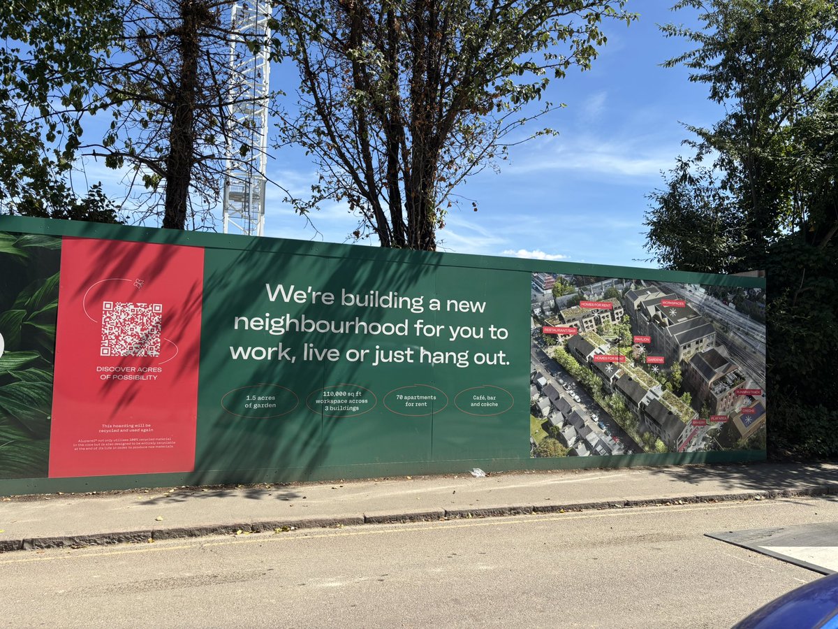 I was in Cambridge and saw this building site. It used to be - I think - a timber merchants. So will it be big enough to be a neighbourhood and if your baseline for biodiversity was potentially 0% is that 280% increase meaningful. It so high density though so that’s good