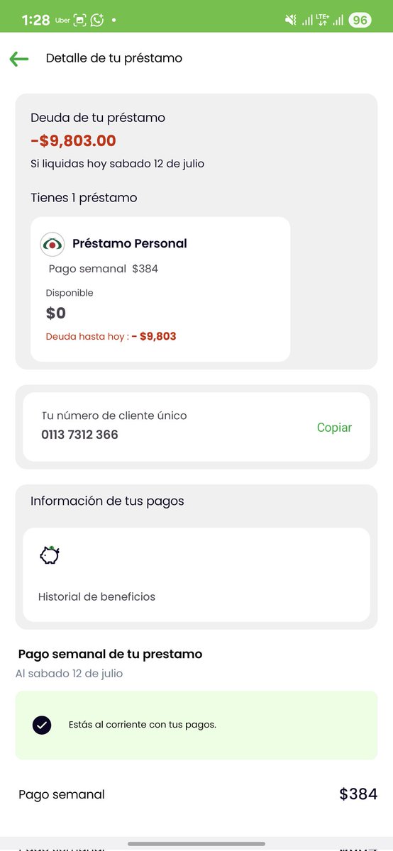 piter40ton's tweet photo. @BancoAzteca @RicardoBSalinas @Profeco @AtencionProfeco @lopezdoriga Y aún así quedó de $9,803, es decir, empecé con $10,141 el día, siendo que la semana pasada había quedado en $9,927 pesos... semana 3 intentando que @BancoAzteca y/o el tío @RicardoBSalinas me ayuden a entender eso por favor!! https://t.co/efMAascKF8
