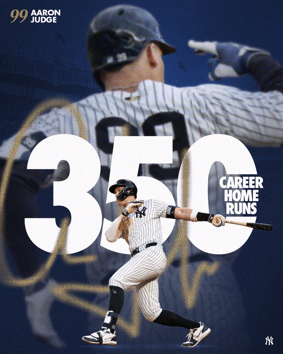 Aaron Judge llegó a 350 jonrones en su carrera con Yankees en la MLB