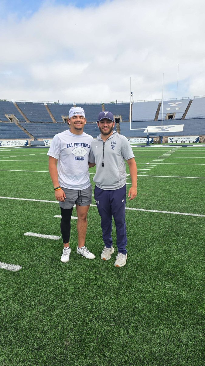 BrockHatcher15's tweet image. Had an amazing time at the @yalefootball camp today!! Thank you to all the coaches for your great hospitality and great coaching! Can’t wait to keep in touch! @coach_smcgowan @CoachCiotti11 @coachjjanderson @CoachRenoYale @ChrisBergeski @CoachTBarr @WGHSFootball @Tyrel_Lenard
