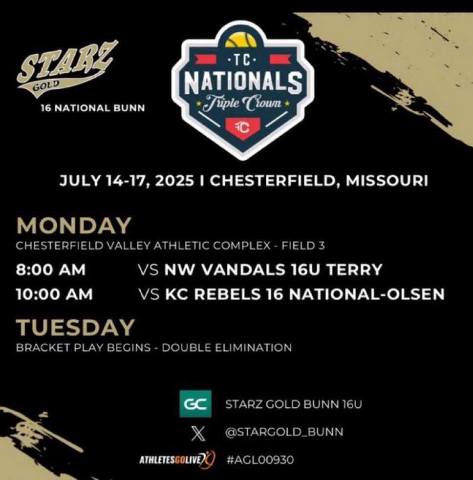 Starting off two weeks of tournaments in St.Louis! Come check us out! <a href="/StarzGold_Bunn/">Starz Gold 18u (Bunn)</a>