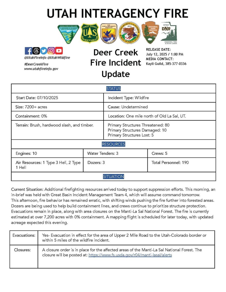 Utah Fire Info tweet media