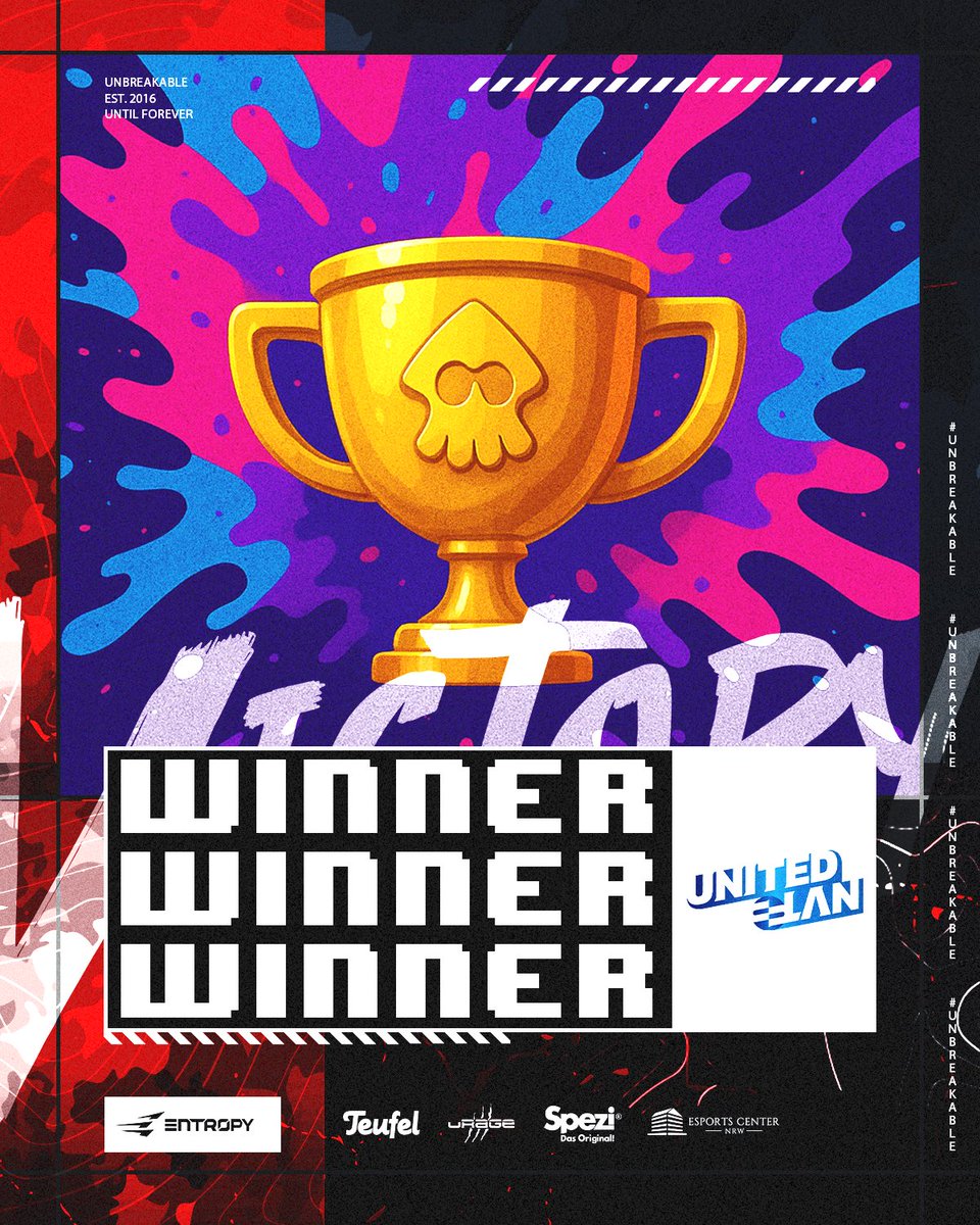 Entropy (@entropygaming) on Twitter photo Wir sind #Splatoon Champion der diesjährigen <a href="/UnitedLan/">United LAN #ULAN2025</a>! 🏆
Mit einem souveränen 3:0 holen wir den Finalsieg und sichern uns die 600 € Preisgeld! Damit verteidigt unser Team den Titel, zum zweiten Mal in Folge LAN-Champions! 💫🐙
<a href="/TeufelAudio/">Lautsprecher Teufel</a> | <a href="/SpeziOriginal/">Spezi - Das Original</a> | @urage_gaming Wir sind #Splatoon Champion der diesjährigen <a href="/UnitedLan/">United LAN #ULAN2025</a>! 🏆
Mit einem souveränen 3:0 holen wir den Finalsieg und sichern uns die 600 € Preisgeld! Damit verteidigt unser Team den Titel, zum zweiten Mal in Folge LAN-Champions! 💫🐙
<a href="/TeufelAudio/">Lautsprecher Teufel</a> | <a href="/SpeziOriginal/">Spezi - Das Original</a> | @urage_gaming