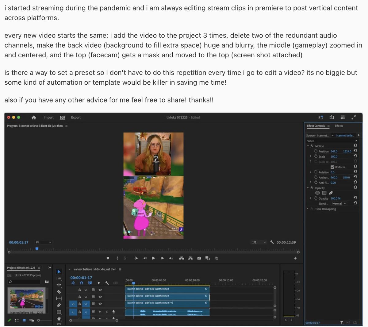 millybuns's tweet image. cross-posting for visibility - can any #PremierePro besties help??