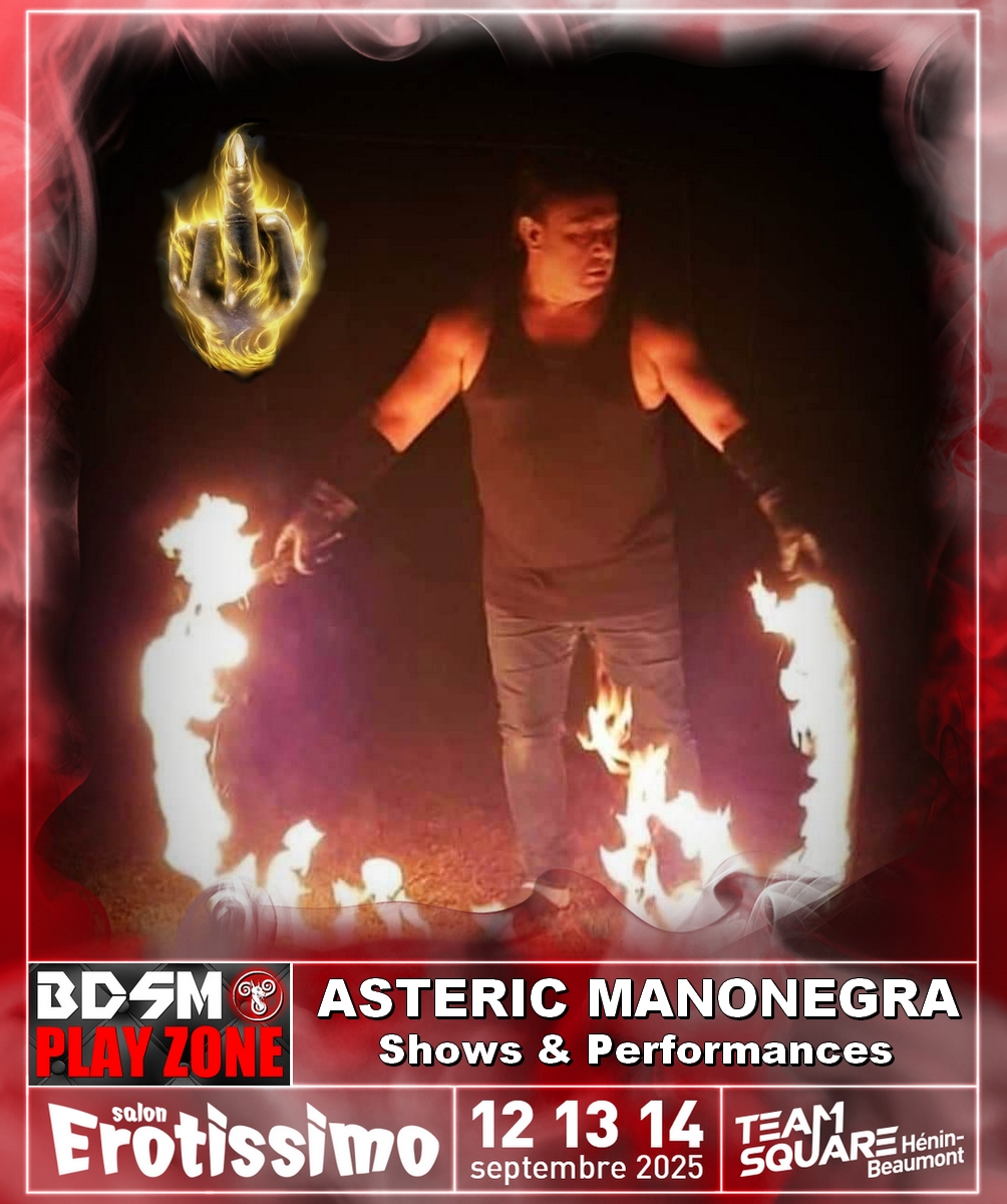 Du 12 au 14 septembre au Salon Erotissimo... Dans la PlayZone BDSM 🔥
Au Team Square d'Hénin-Beaumont
Billetterie erotissimo.net