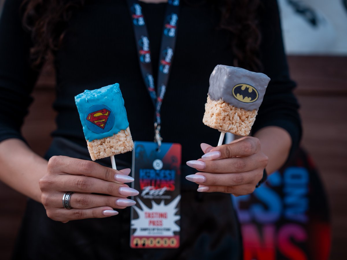 Epic flavors await at DC Heroes &amp; Villains Fest! From Knight Wingz to ZingBiffPow Marshmallow Treats, these bites pack a punch. Grab a Tasting Card &amp; snack your way through the event every Friday &amp; Saturday through July 26.

💥 Pro tip: Season Passholders and Members get $5 off!