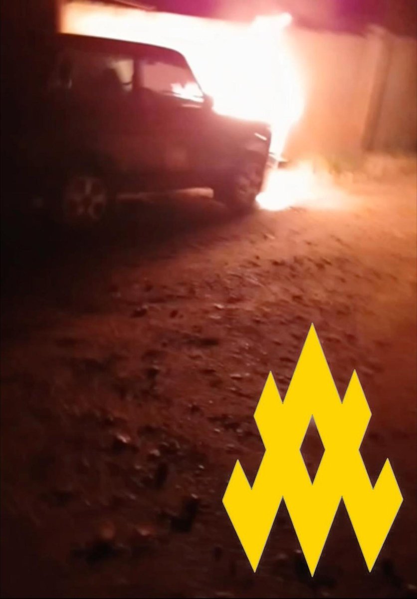 atesh_eng's tweet image. 🔥 ATESH destroyed an Akhmat vehicle in Mariupol. The agent struck at night and escaped while Kadyrovites slept in someone else’s house. Greetings to the murtads and Aladdin’s Slippers — TikToks are banned for you on Ukrainian soil. Mariupol is Ukraine.
#RussianUkrainianWar