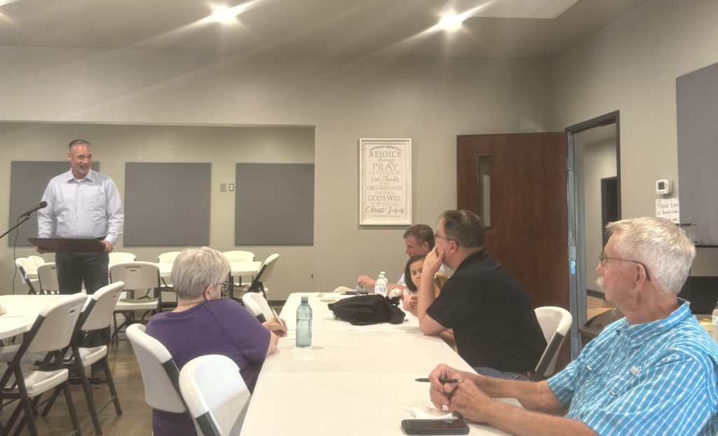 Great start to the day with the Eastern Payne County GOP. We talked about the future of our state and the importance of strong conservative leadership. Thank you for working to keep Oklahoma rooted in faith, family, and freedom!