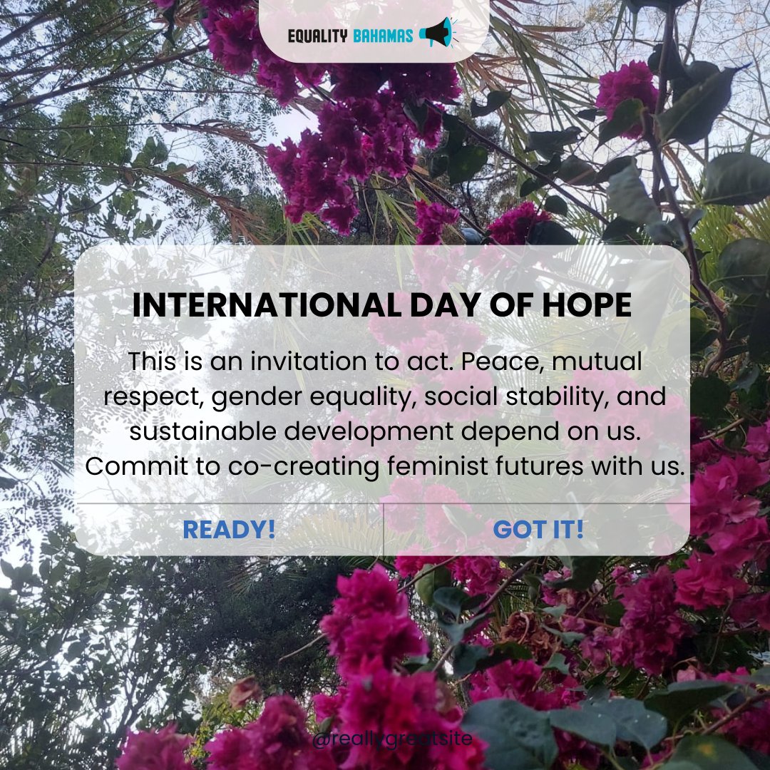 International Day of Hope - July 12
Hope is often regarded as passive, but it has demands of us. We don't get to simply wish for better. We are called to take action. To be better. To do better. To create the better world(s) we envision.