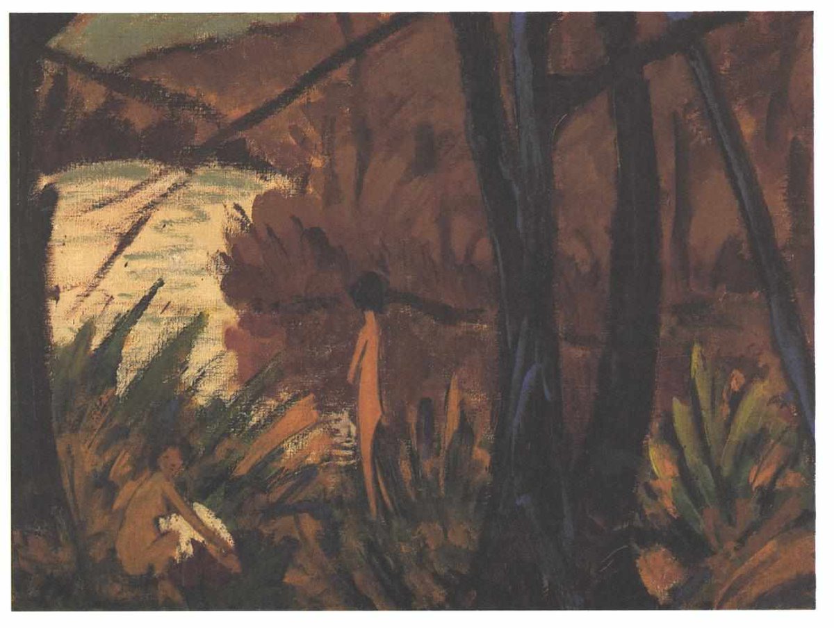 Forest Lake with Two Nudes wikiart.org/en/otto-muelle…