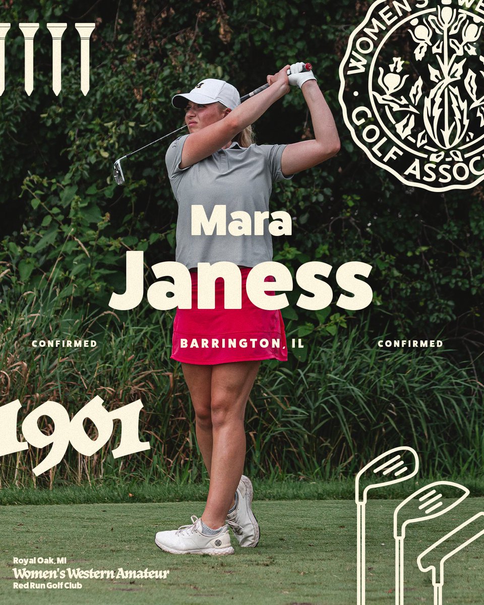 WWGAGOLF's tweet image. A trio of Women's Western Junior champions will tee it up next week at Red Run, including 2024 winner Samantha Brown in her Women's Western Amateur debut. 

🏆 Samantha Brown, @PurdueWGolf 
🏆 Suzie Tran, @LouisvilleWGOLF 
🏆 Mara Janess, @UMichWGolf