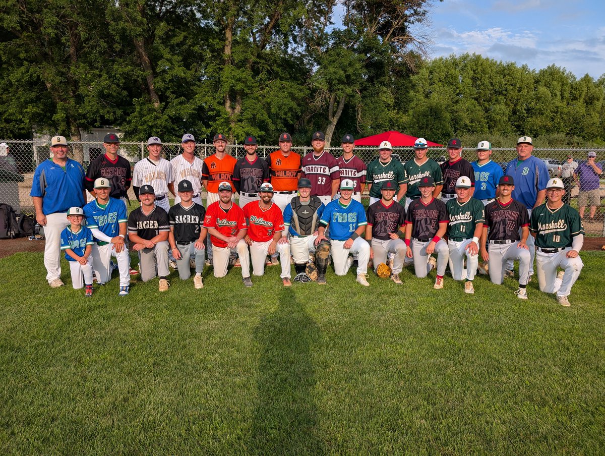 Tomahawk East League ⚾️ (@tomahawkeast) on Twitter photo TEL wins 6-5 in 12 innings over the <a href="/CornBeltMN/">Corn Belt League (MN)</a>
#telbb sixth straight win, fourth in extra innings, ALL by one run! 😱⚾
Rosters:
tomahawkeast.com/25asg_rosters.…
Team Photos w/names:
tomahawkeast.com/25asg_team_pic…
Game Story, Stats & Photos:
tomahawkeast.com/25asg_story.php
<a href="/MinnBaseball/">Minnesota Baseball Association</a> TEL wins 6-5 in 12 innings over the <a href="/CornBeltMN/">Corn Belt League (MN)</a>
#telbb sixth straight win, fourth in extra innings, ALL by one run! 😱⚾
Rosters:
tomahawkeast.com/25asg_rosters.…
Team Photos w/names:
tomahawkeast.com/25asg_team_pic…
Game Story, Stats & Photos:
tomahawkeast.com/25asg_story.php
<a href="/MinnBaseball/">Minnesota Baseball Association</a>