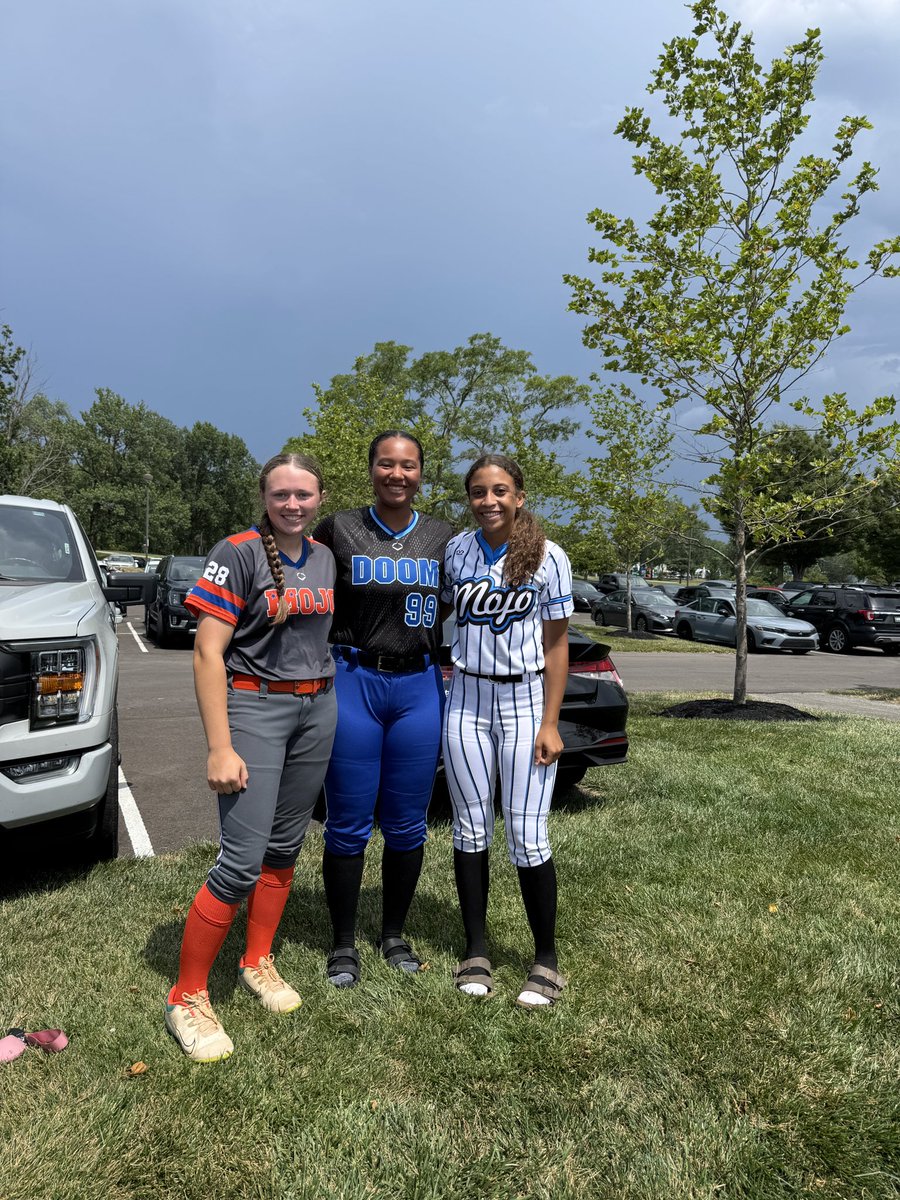 The relationships that are formed when individuals get through difficult times together are the relationships that will last forever.
(Think about Vietnam vet buddies)
From left to right, Makayla Jones, Taylor Nicholson, and Aurora Cramer are three of the catchers who work just
