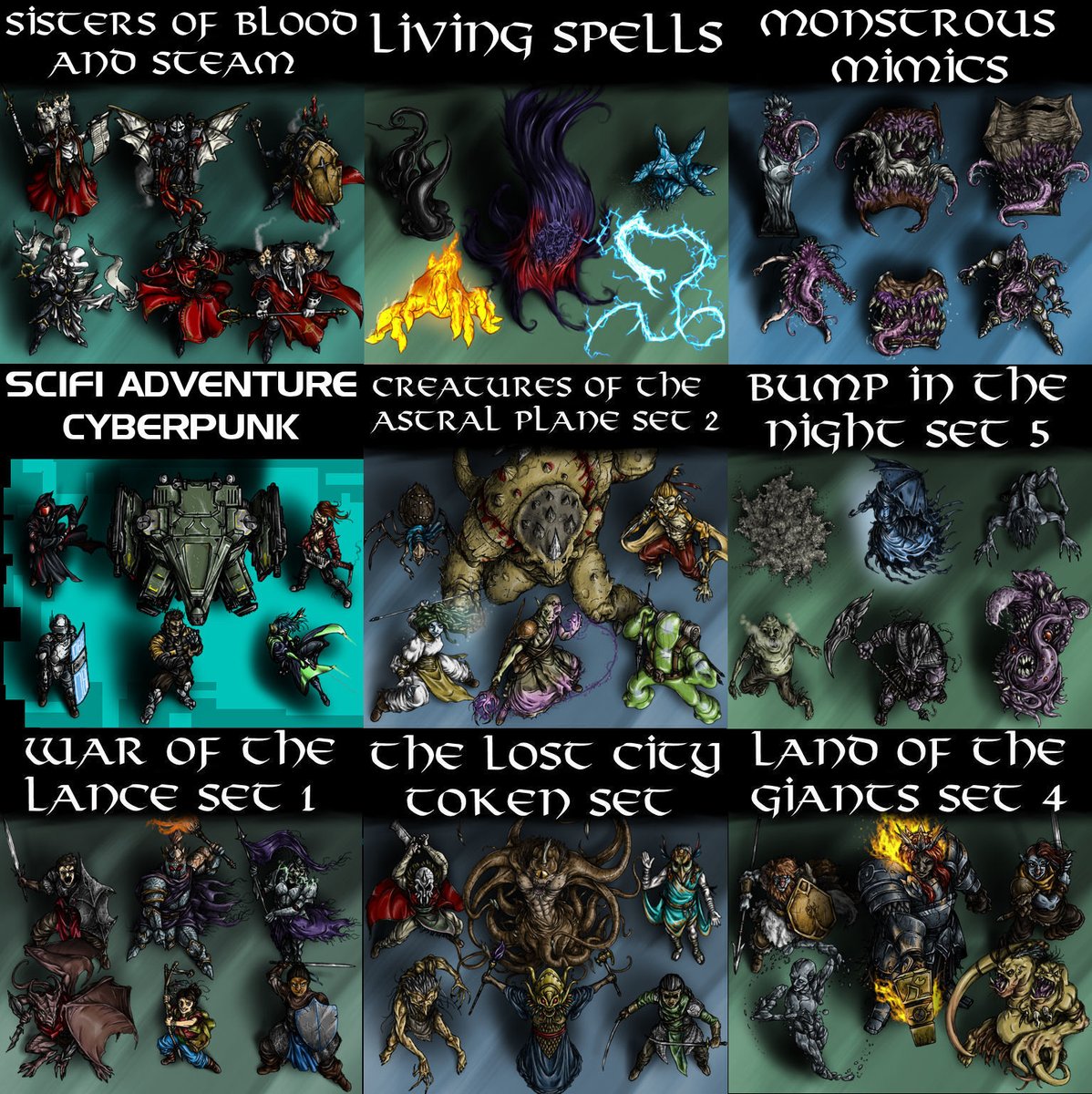 Getting ready to run an epic session on <a href="/roll20app/">Roll20</a> this weekend? Well, you're going to need some epic tokens, from fantasy to sci-fi, I got just what you need! 

marketplace.roll20.net/browse/publish…

#dungeonsanddragons #dnd #ttrpg