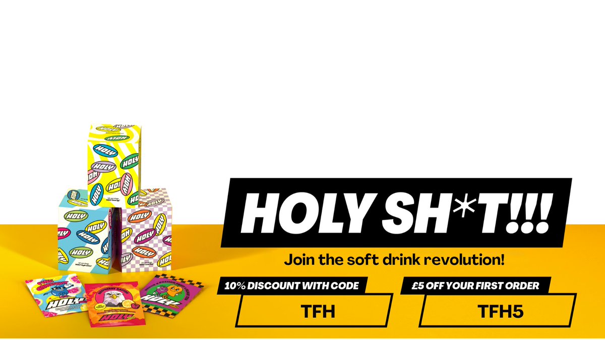 Trackmania For Hours (@tmforhours) on Twitter photo In need of a boost ? TFH is powered by <a href="/holysquad_fr/">HOLY Squad France®</a> , a healthier alternative to regular energy drinks.
Use TFH5 for 5 euros off your first order or TFH to 10% off your next order. uk.weareholy.com/TFH/Twitch In need of a boost ? TFH is powered by <a href="/holysquad_fr/">HOLY Squad France®</a> , a healthier alternative to regular energy drinks.
Use TFH5 for 5 euros off your first order or TFH to 10% off your next order. uk.weareholy.com/TFH/Twitch