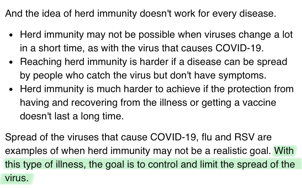 RageSheen's tweet image. Herd immunity. 

The Mayo Clinic setting out the basic scientific reasons this should never work, for Covid. And yet it’s the global strategy, copied from the Great Barrington Declaration, a free market economic think tank. 

Let’s check with Bob. 

/1

mayoclinic.org/diseases-condi…