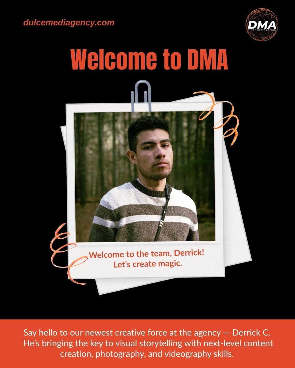 mediaa_dulce's tweet image. 🚨 New Talent Alert! 🚨

 Join us in welcoming @asap_chirinos (Derrick C.) to the team! 🎬📸

#WelcomeToTheTeam #AgencyCreative #photographyportfolio  #PhotographyTips #PhotographyLife #PhotographerWorkout #gymlife #Photography #PhotoShoot #Videography #Consulting #Outsourcing