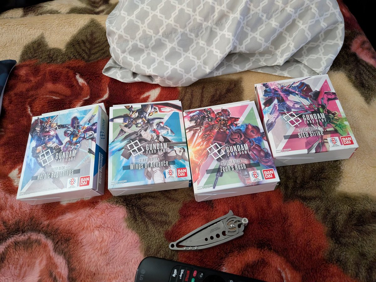 JeiShi's tweet image. Sooooooooo, I got'em.......
.
.
.
.
.
#gundam #TCG
#gundamtcg
#BANDAI
#GUNDAMCARDGAME