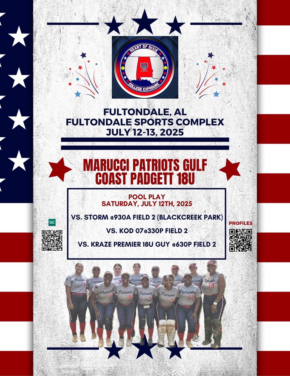 1-0 Come see us in Fultondale!!  <a href="/MarucciPPadgett/">Marucci Patriots - Padgett 18u</a>