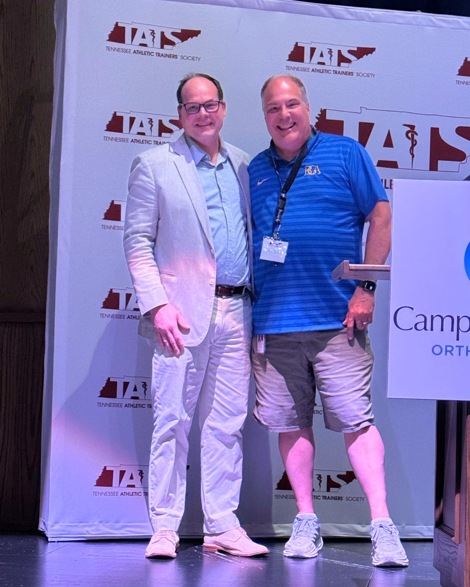 Last month, our own Dr. Colin Looney spoke with attendees at the <a href="/TNATA/">Tennessee Athletic Trainers’ Society</a> meeting. Dr. Looney serves as the team physician for Battle Ground Academy and is part of the sports medicine team that works with student-athletes at BGA.

Who's ready for Friday Night Lights?! 🏈