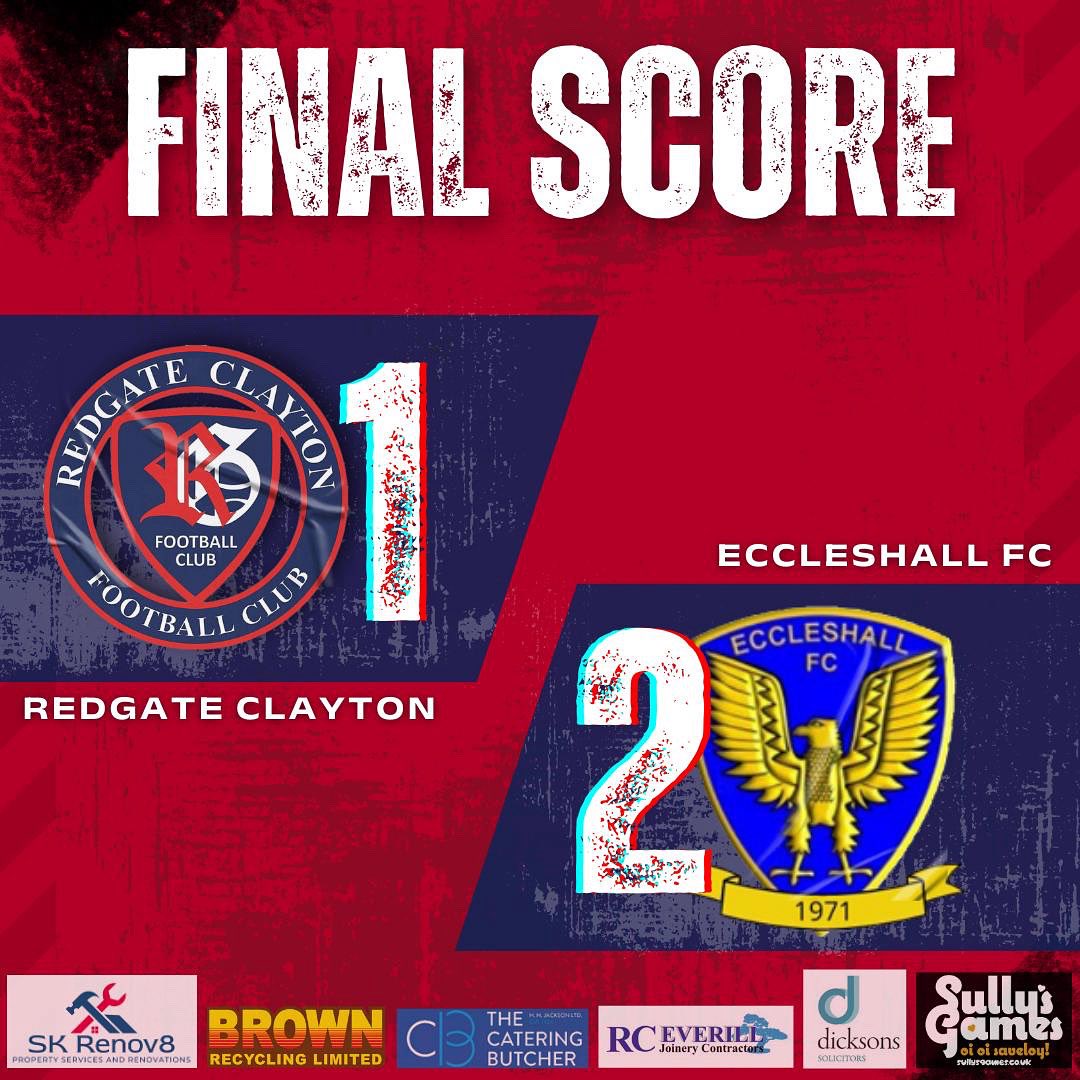 Another tough contest for Redgate today in absolutely scorching conditions ☀️

Thanks to Liam &amp; everyone @Eccleshall for the game, we wish you all the very best for the season.