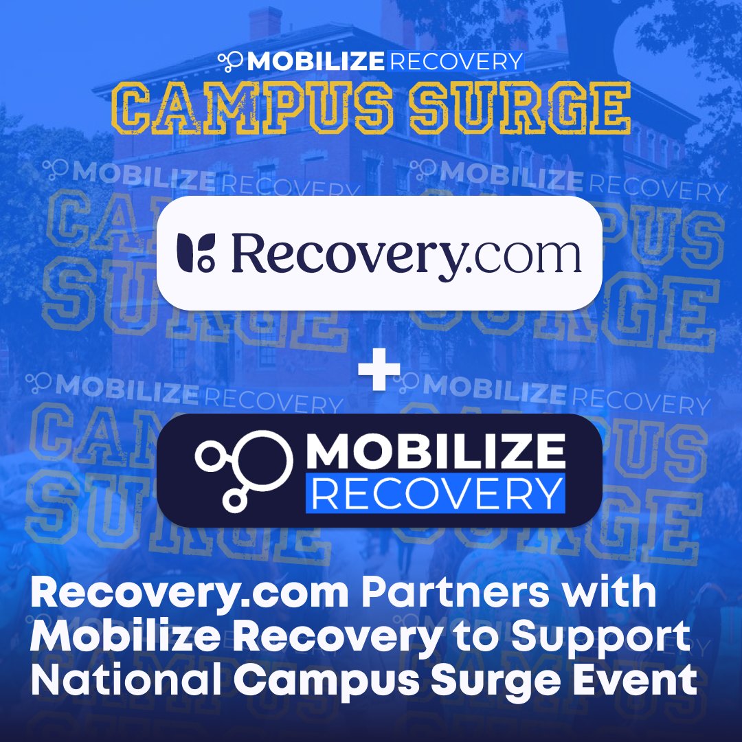 MobilizeRecover's tweet image. We are thrilled that Recovery.com has joined forces with Mobilize Recovery to support Campus Surge 2025!
’s own Tom Farley will hit the road to share his story and inspire students to build a culture of recovery, wellness, and community.…