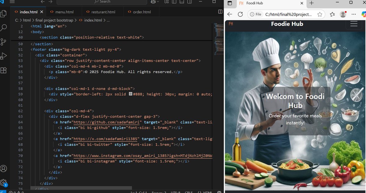 sadafamiri1385's tweet image. finally tonight I finished our finally project &apos;s of bootstrap. 👩‍💻
#Afghangrilscode 
@E_Ehrari 
@f_forough 
@CodeToInspire