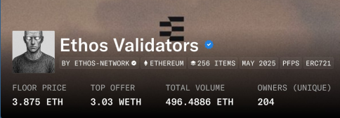 b00money's tweet photo. 📢 XP for Week 4 distributed on @ethos_network !!  

Cred Score + XPs = $ETHOS 🪂 

Got in early during Season 0, but yeah... faded a bit & missed stacking XP 😅

No regrets , Season 1 is here, and we’re still early .

(👥 <10K users with 1250+ Cred Score & 1K XP )

🔁 Grind Loop : Streak ✅ → Review 👤 → Vouch 🤝 → Boost cred 🔼

📊FYI :-

  ✅ @ethos_network raised 1.75M$ from Angels ( No VCs 🗿) 

  ✅ Ethos Validators ( Genesis NFT ) floor : 3.8 $ETH (~$11K)  

📌 22 Weeks left for Season 1 , GL 🍀