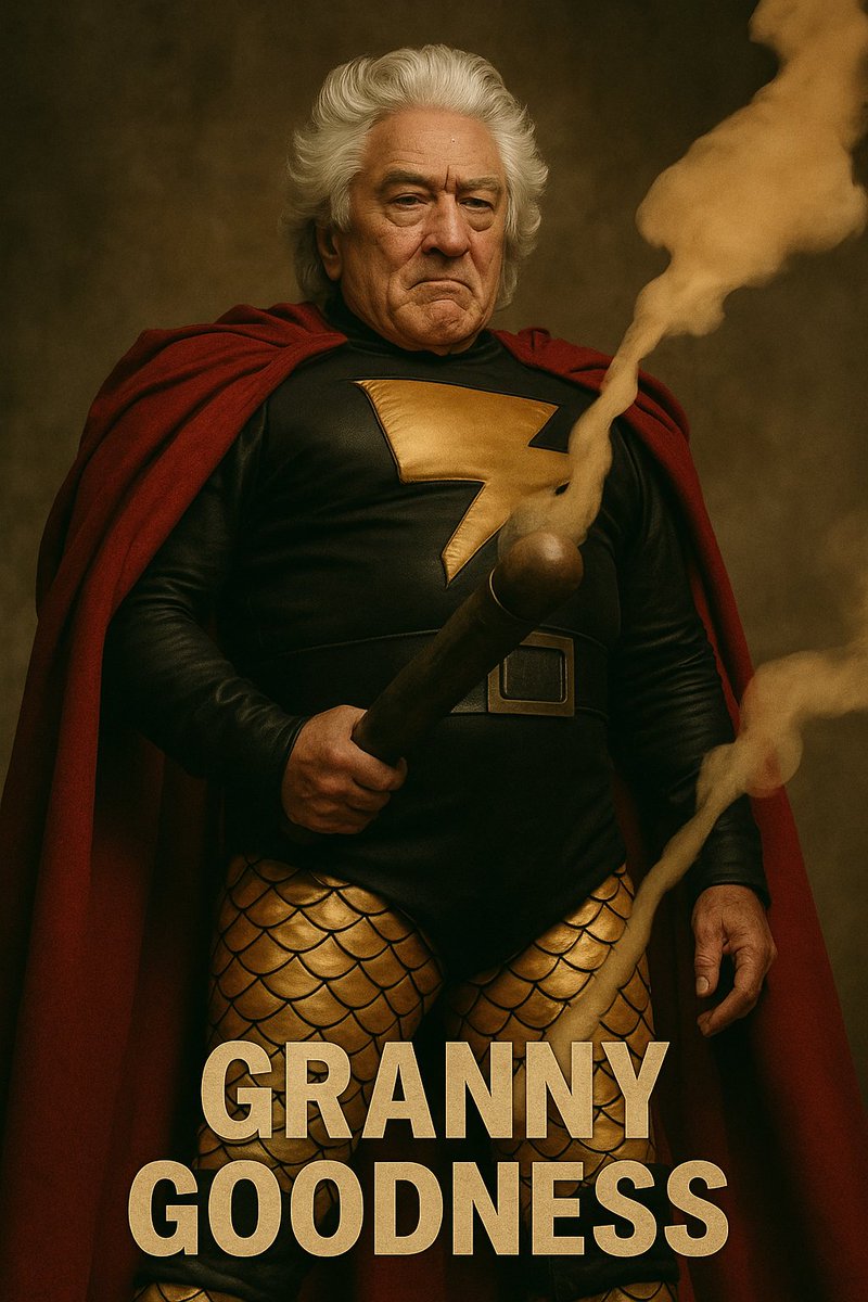 Xurkyn's tweet photo. ai made but  Prove me wrong with  this one  i dont think anyone else could be better for the role of Granny Goodness @JamesGunn https://t.co/7TfPJzLGVo