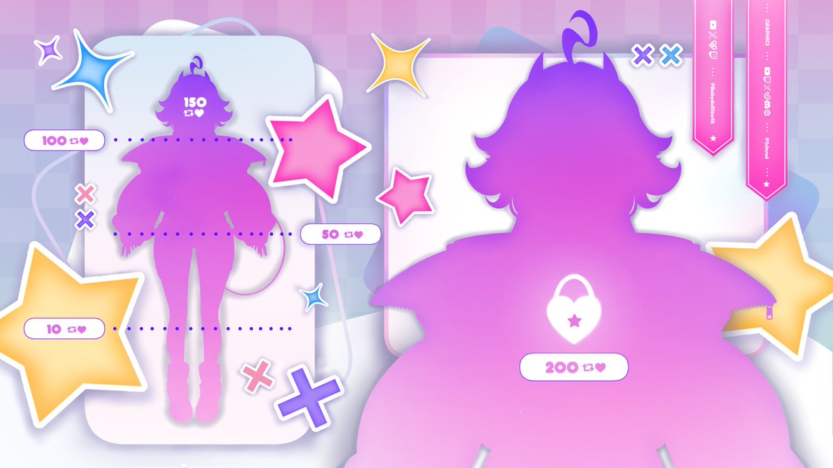 ✨Design Reveal✨

Hey Darlings, your favorite Star has a little surprise for you all! Want to see me in something a little different?

Lets reveal the next step in our journey together!
 
♡ and ↻ for headpats <3
✦ . 　⁺ 　 . ✦ . 　⁺ 　 . ✦

#ModelReveal #ENVtuber #Vtuber