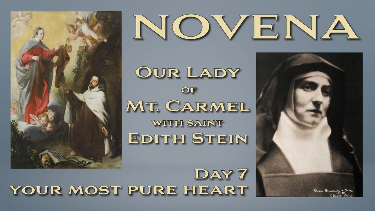 🌹 Day 7 of our novena to Our Lady of Mount Carmel. Saint Edith Stein asks Mary to "engrave those consecrated to you faithfully in your most pure heart"

🔗 twp.ai/4inyA6

#OurLadyOfMtCarmel #Novena #StEdithStein