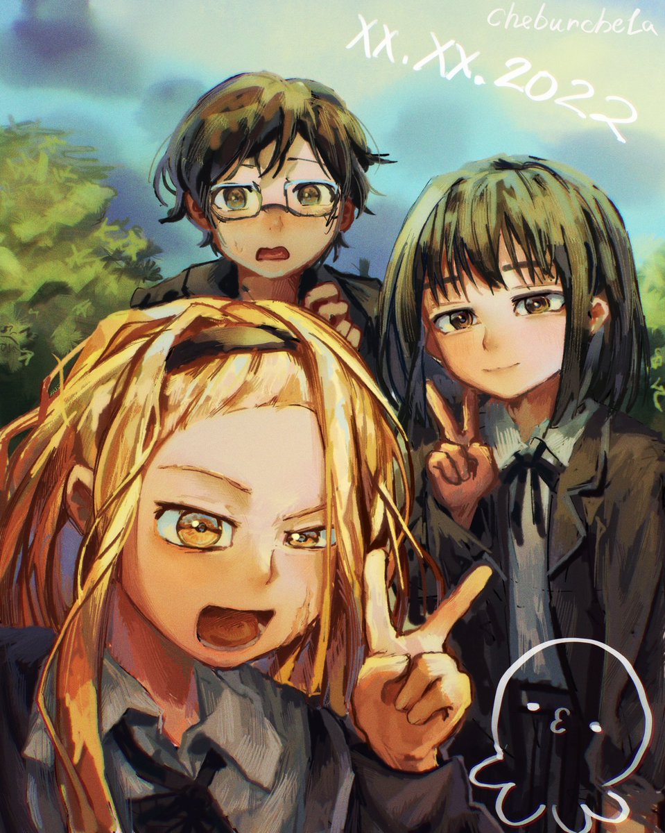 ch3burchela's tweet image. Happy camera photo!  
#タコピーの原罪 #タコピー