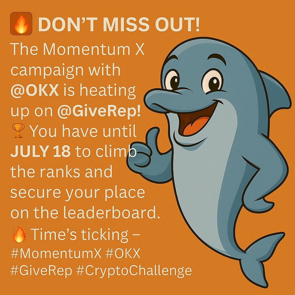 The market’s boiling — and so is the Momentum X campaign at <a href="/GiveRep/">GiveRep</a> with @OKX!
Time’s ticking till July 18 — climb the leaderboard, dodge the stress, chase the glory. Big moves. Real rewards. No retries.
Be sharp, be fast, be #defi-ready.
<a href="/MMTFinance/">Momentum</a>
#MomentumCryptopedia $mmt